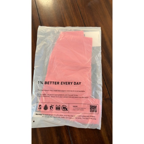 LSKD Elixir Mid Tights High Waist 6 inch Pink Lemonade Women's Small, NWT, NEW - Picture 11 of 11